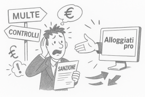 Sanzioni e controlli case vacanza con host spaventato