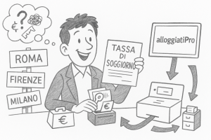Tassa di soggiorno per locazioni brevi con gestione su Alloggiati.pro